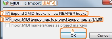   MIDI File Import  reaper 